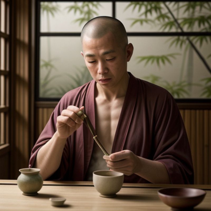 Tea Ceremony Buddhist Monk 